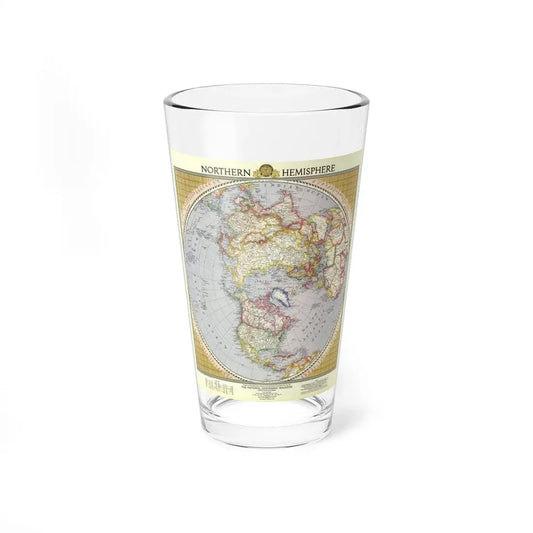 Northern Hemisphere (1946) (Map) Pint Glass 16oz 16oz - Go Mug Yourself