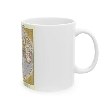 Northern Hemisphere (1946) (Map) White Coffee Mug - Go Mug Yourself