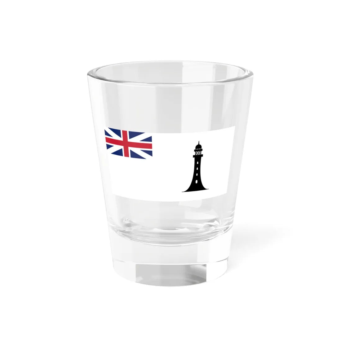 Northern Lighthouse Board Commissioners Flag of the United Kingdom (United Kingdom) Shot Glass 1.5oz 1.5oz - Go Mug Yourself