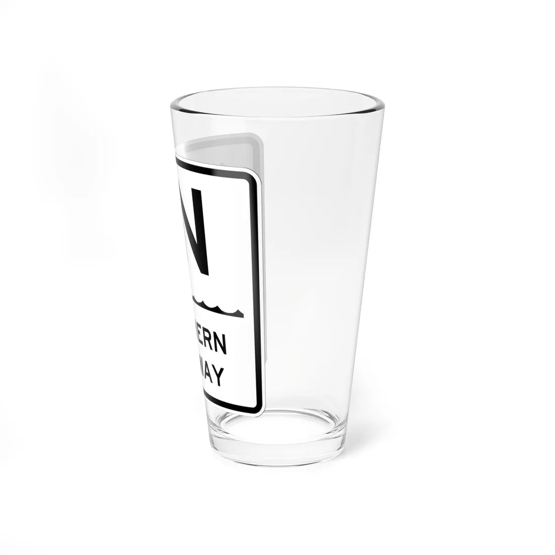 Northern Pkwy Shield (New York) (Road Sign) Pint Glss 16oz - Go Mug Yourself