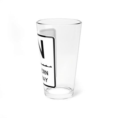 Northern Pkwy Shield (New York) (Road Sign) Pint Glss 16oz - Go Mug Yourself