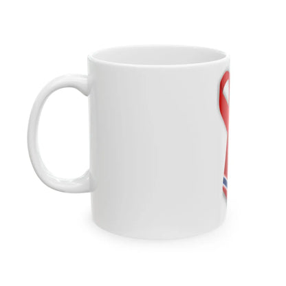 Norway and Thailand ribbon (Norway) White Coffee Mug - Go Mug Yourself
