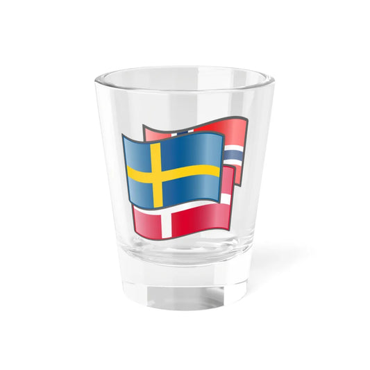 Norway-Denmark-Sweden (Denmark) Shot Glass 1.5oz 1.5oz - Go Mug Yourself