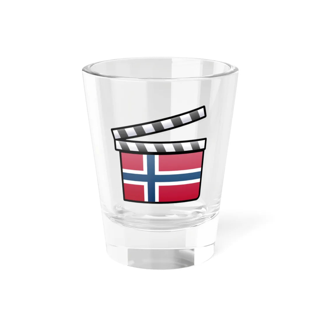 Norway film clapperboard (Norway) Shot Glass 1.5oz 1.5oz - Go Mug Yourself