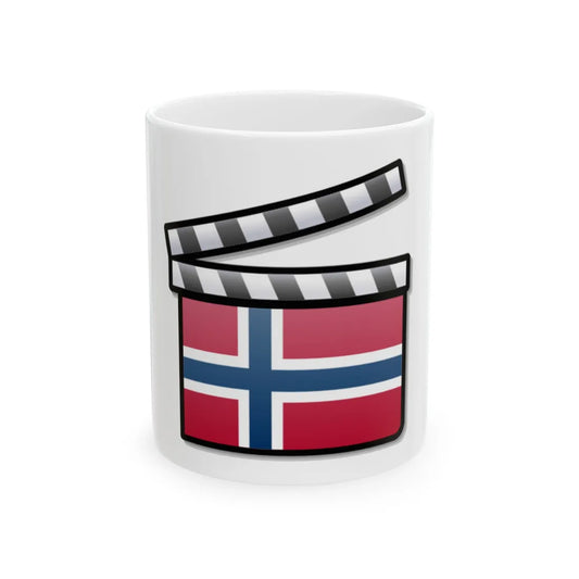 Norway film clapperboard (Norway) White Coffee Mug 11oz - Go Mug Yourself
