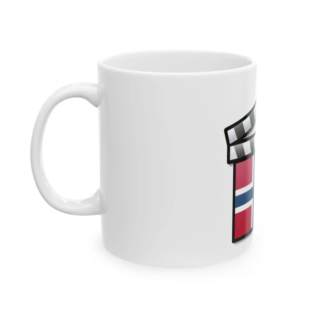 Norway film clapperboard (Norway) White Coffee Mug - Go Mug Yourself