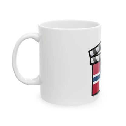 Norway film clapperboard (Norway) White Coffee Mug - Go Mug Yourself