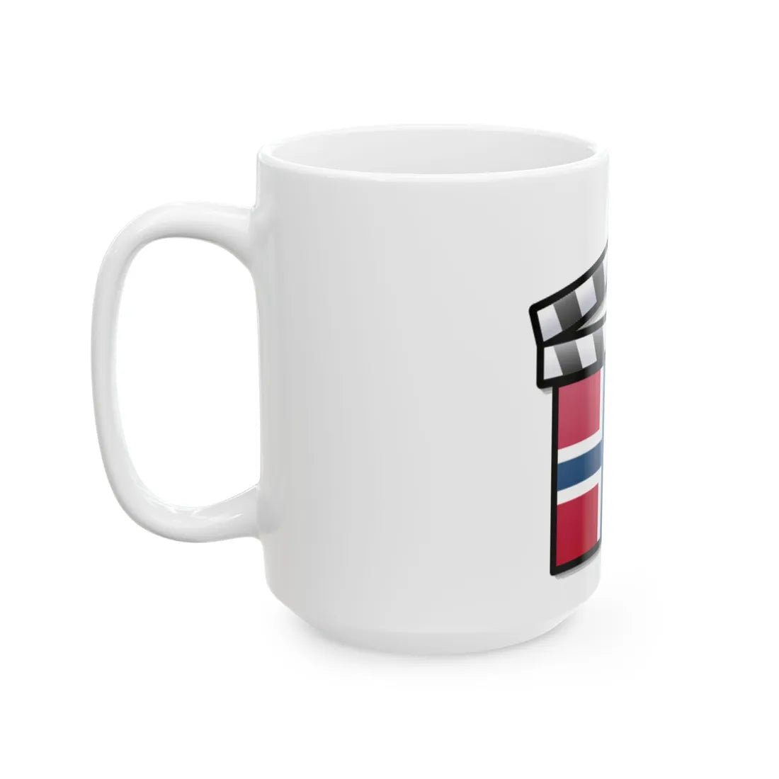 Norway film clapperboard (Norway) White Coffee Mug - Go Mug Yourself