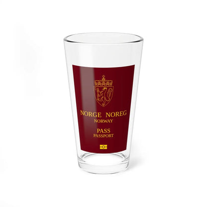 Norway Passport 1999 - Pint Glass 16oz-16oz-Go Mug Yourself