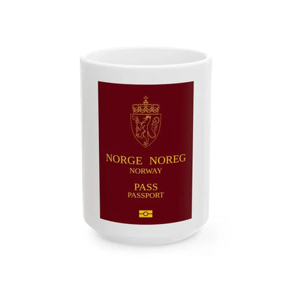 Norway Passport 1999 - White Coffee Mug 15oz - Go Mug Yourself