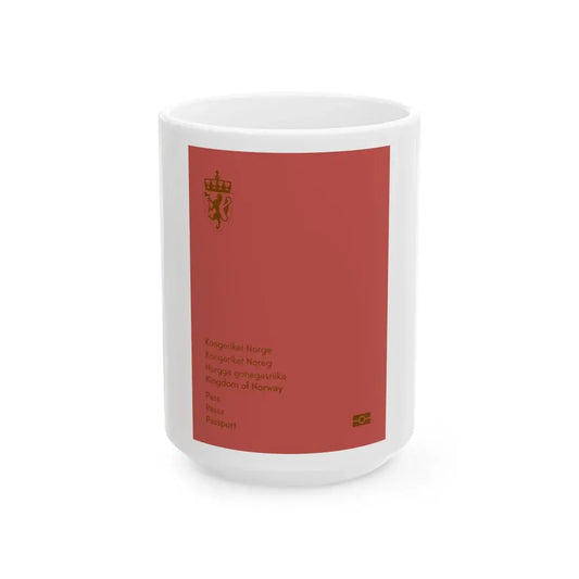 Norway Passport 2020 - White Coffee Mug 15oz - Go Mug Yourself