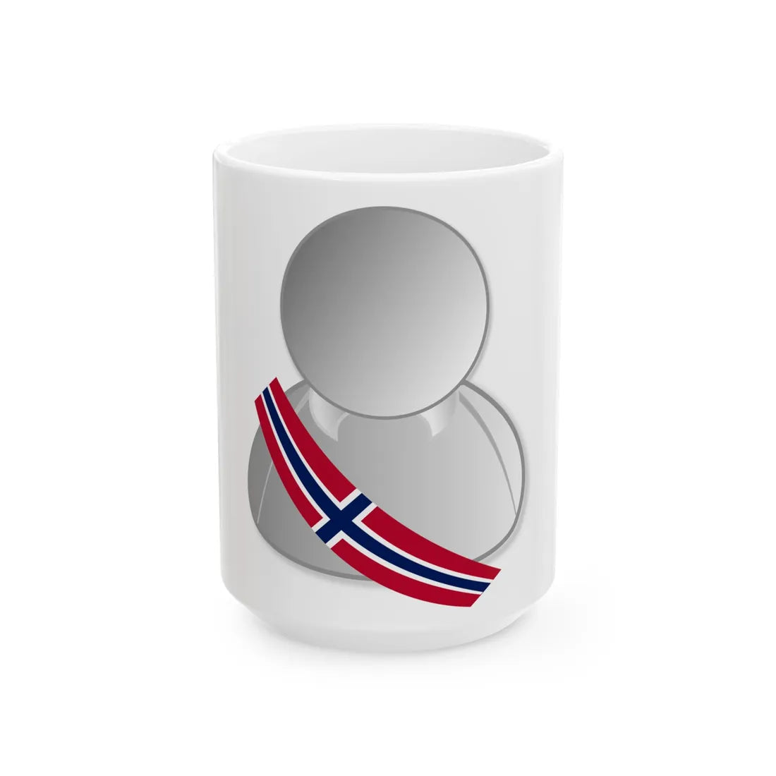 Norway politic personality icon (Norway) White Coffee Mug 15oz - Go Mug Yourself