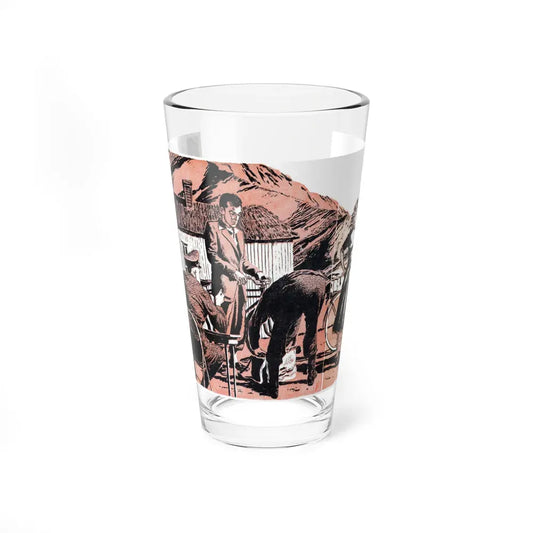 Norway Rendezvouz (2), Blue Book Magazine, April 1951 (Magazine Illustration) Pint Glass 16oz 16oz - Go Mug Yourself