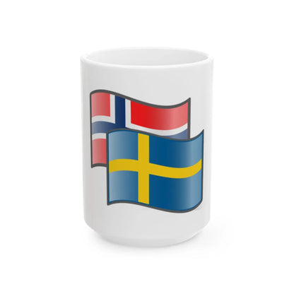 Norway-sweden (Norway) White Coffee Mug 15oz - Go Mug Yourself