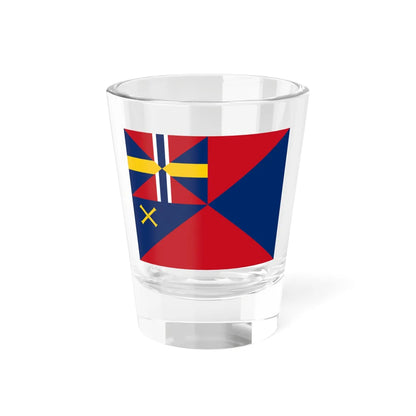 Norwegian command flag 1844-1858 - Commanding Admiral (Estonia) Shot Glass 1.5oz 1.5oz - Go Mug Yourself