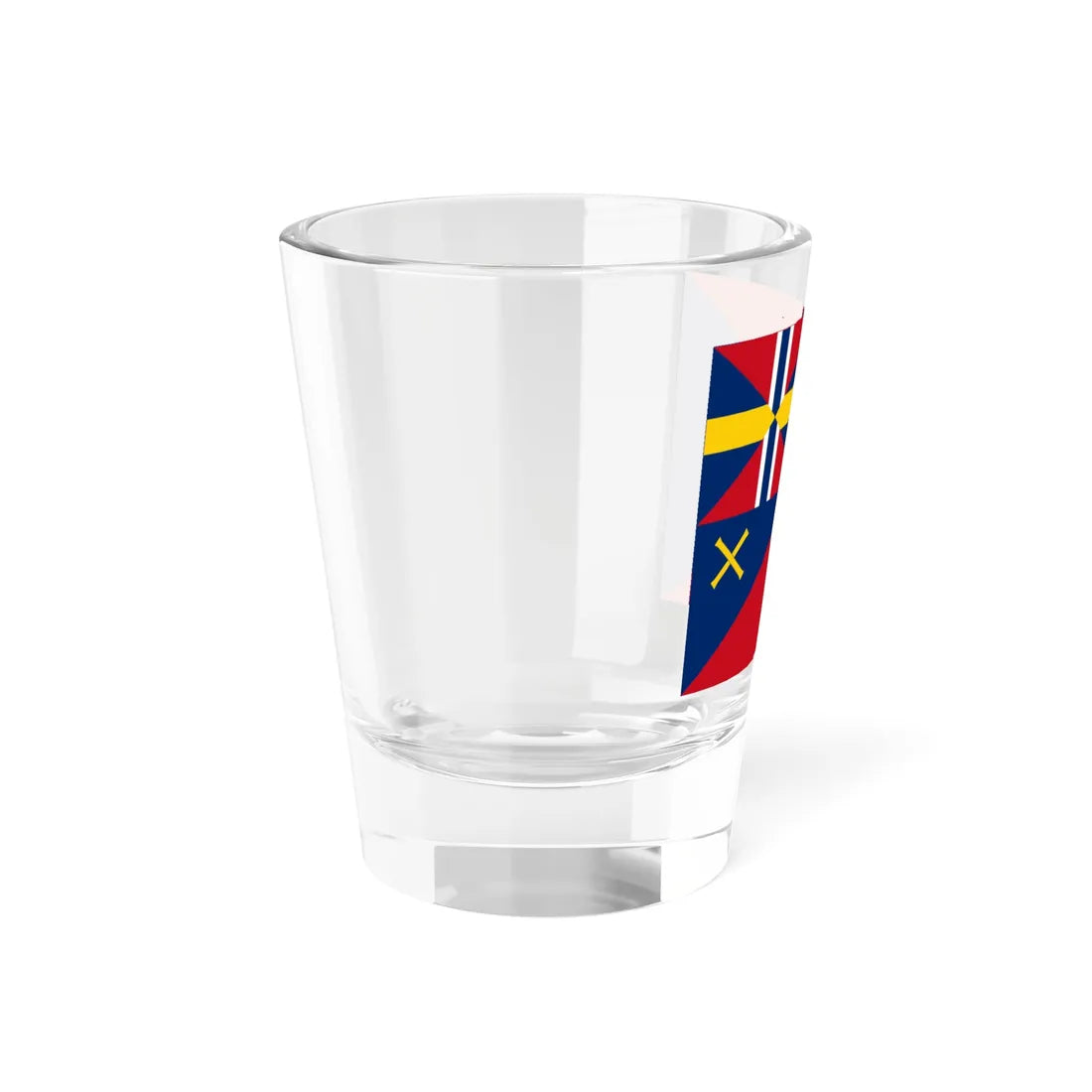 Norwegian command flag 1844-1858 - Commanding Admiral (Estonia) Shot Glass 1.5oz - Go Mug Yourself