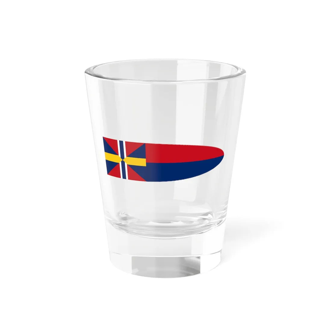 Norwegian command flag 1844-1858 - Commodore (Estonia) Shot Glass 1.5oz 1.5oz - Go Mug Yourself