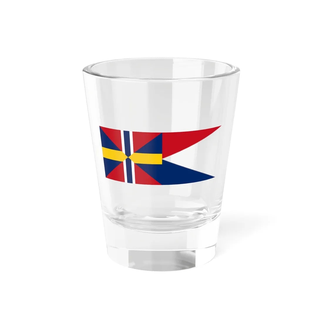 Norwegian command flag 1844-1858 - Detachment Commander (Estonia) Shot Glass 1.5oz 1.5oz - Go Mug Yourself