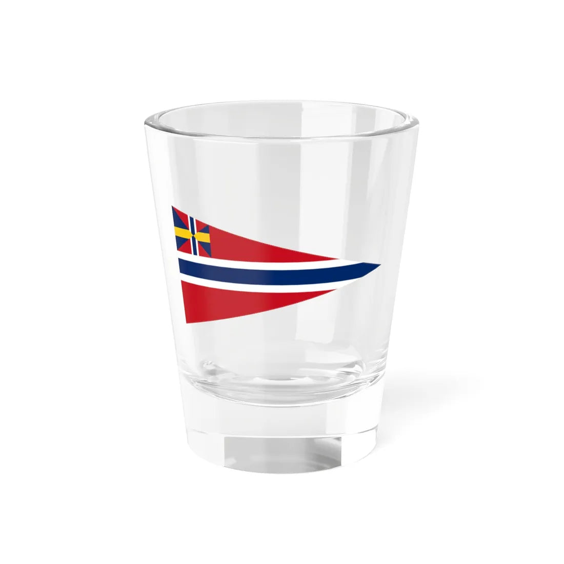 Norwegian command flag 1858-1875 - Commodore (Estonia) Shot Glass 1.5oz - Go Mug Yourself