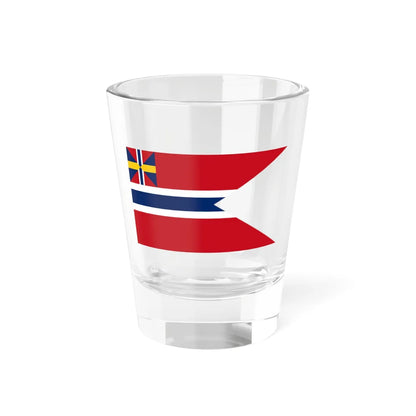 Norwegian command flag 1858-1875 - Detachment Commander (Estonia) Shot Glass 1.5oz 1.5oz - Go Mug Yourself