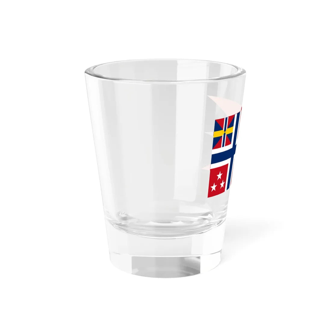 Norwegian command flag 1875-1905 - Admiral (Estonia) Shot Glass 1.5oz - Go Mug Yourself