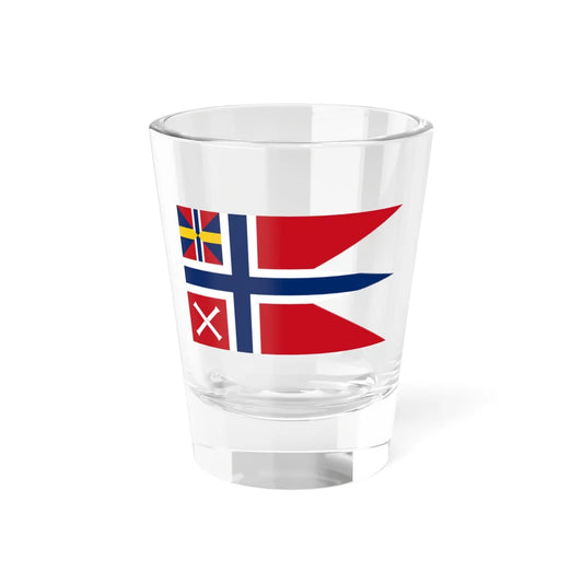 Norwegian command flag 1875-1905 - Commanding Admiral (Estonia) Shot Glass 1.5oz 1.5oz - Go Mug Yourself
