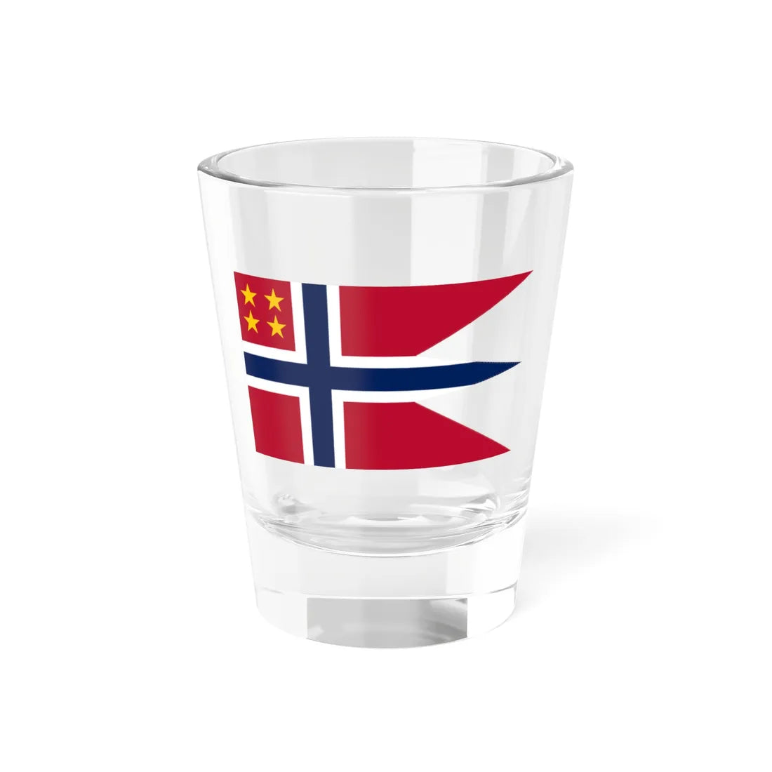 Norwegian General rank flag (Norway) Shot Glass 1.5oz 1.5oz - Go Mug Yourself