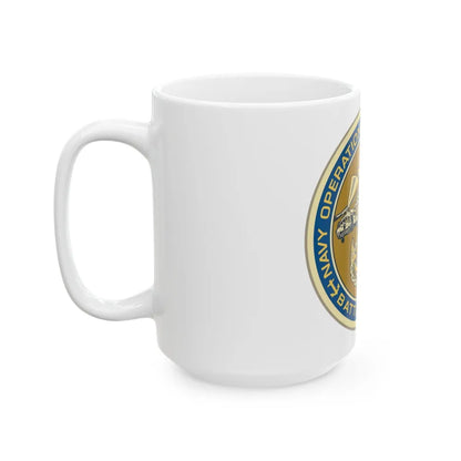 NOSC BC SHIELD (U.S. Navy) White Coffee Mug-Go Mug Yourself