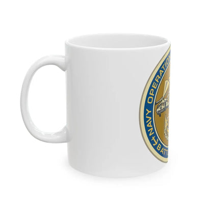 NOSC BC SHIELD (U.S. Navy) White Coffee Mug-Go Mug Yourself