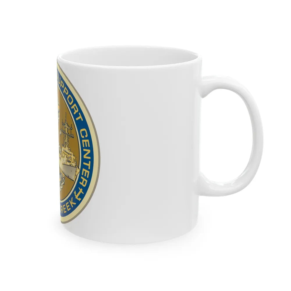 NOSC BC SHIELD (U.S. Navy) White Coffee Mug-Go Mug Yourself