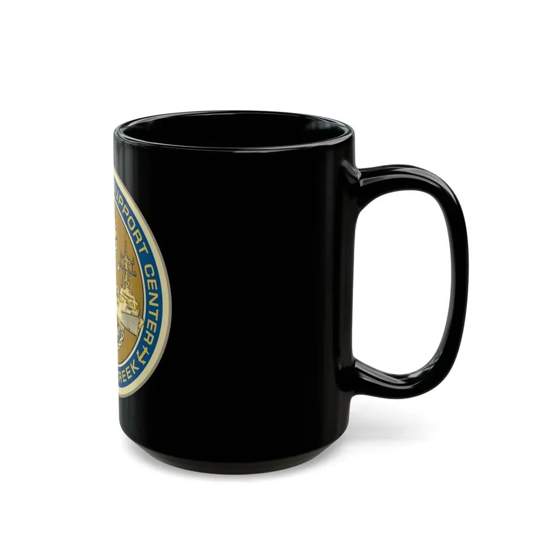 NOSC BC SHIELD (U.S. Navy) Black Coffee Mug - Go Mug Yourself