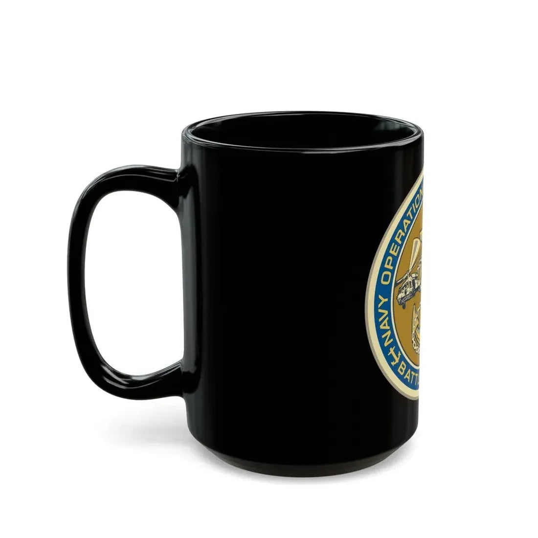 NOSC BC SHIELD (U.S. Navy) Black Coffee Mug - Go Mug Yourself