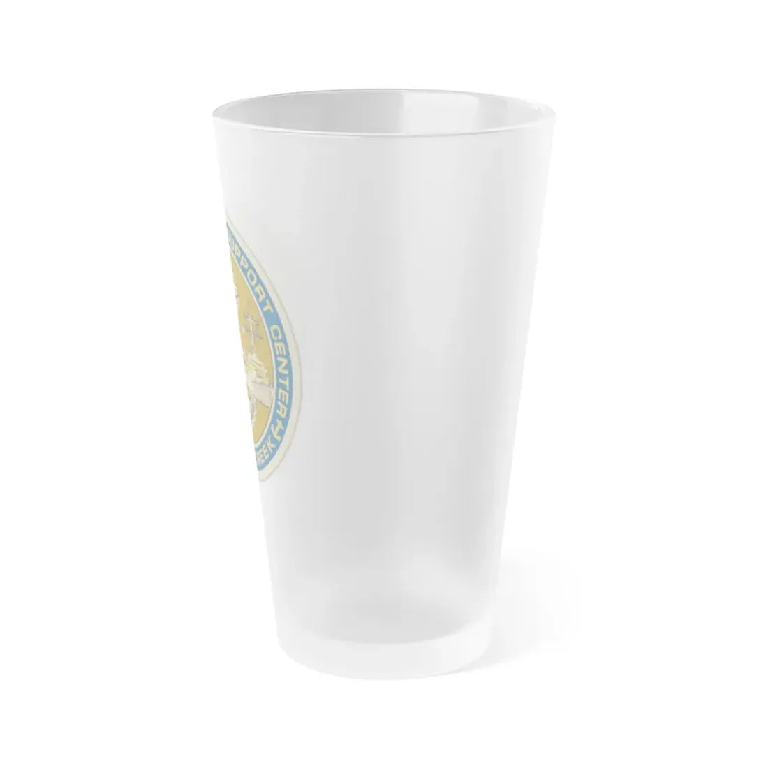 NOSC BC SHIELD (U.S. Navy) Frosted Pint Glass 16oz - Go Mug Yourself