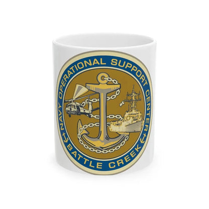 NOSC BC SHIELD (U.S. Navy) White Coffee Mug 11oz - Go Mug Yourself