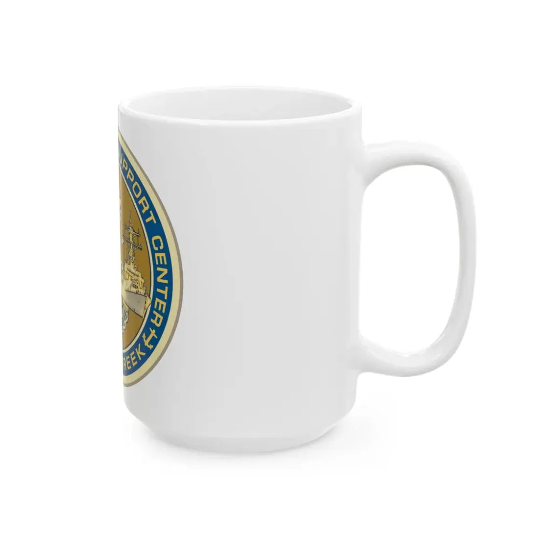 NOSC BC SHIELD (U.S. Navy) White Coffee Mug - Go Mug Yourself
