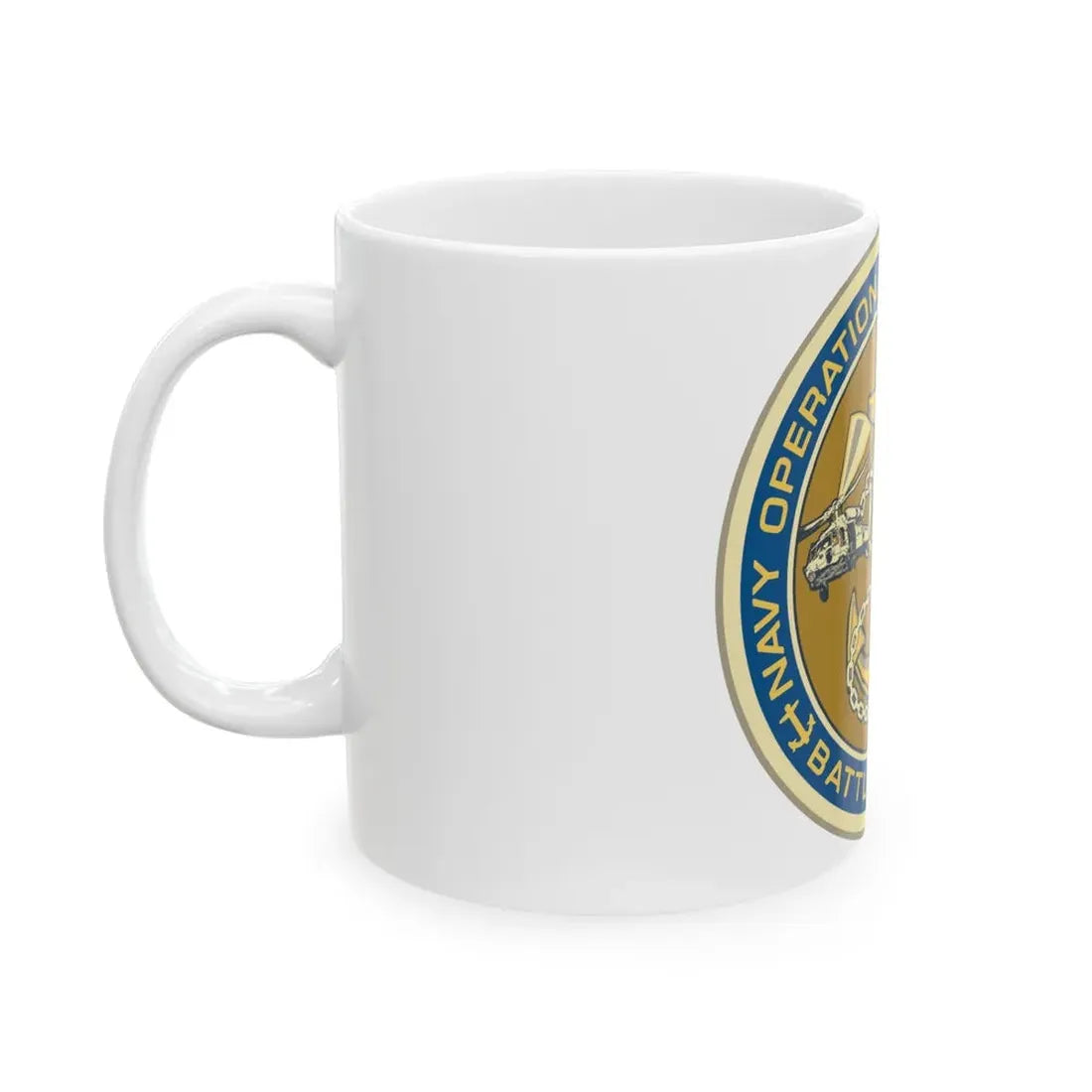 NOSC BC SHIELD (U.S. Navy) White Coffee Mug - Go Mug Yourself