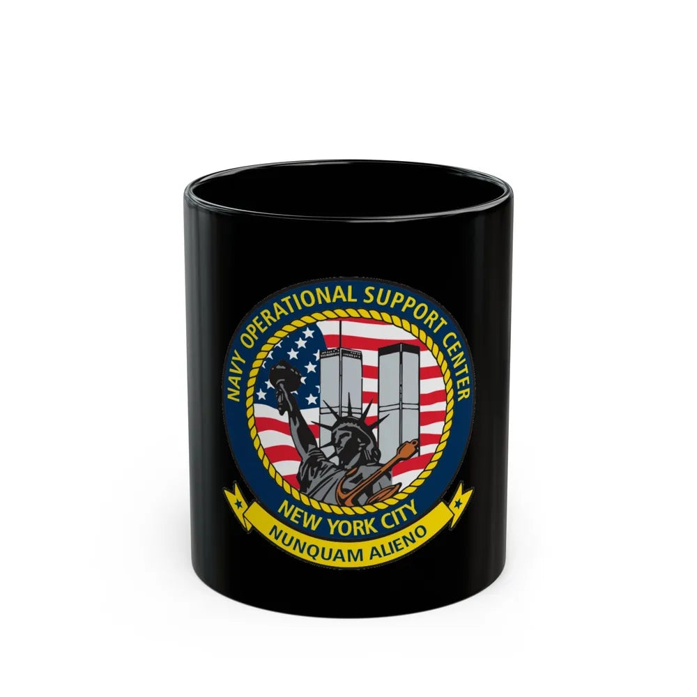 NOSC NYC (U.S. Navy) Black Coffee Mug-11oz-Go Mug Yourself