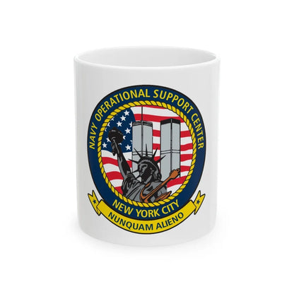 NOSC NYC (U.S. Navy) White Coffee Mug-11oz-Go Mug Yourself