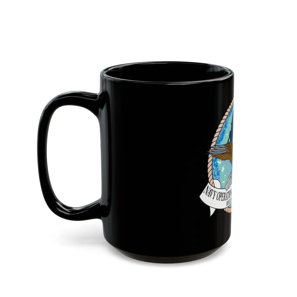 NOSC Rock Island (U.S. Navy) Black Coffee Mug-Go Mug Yourself