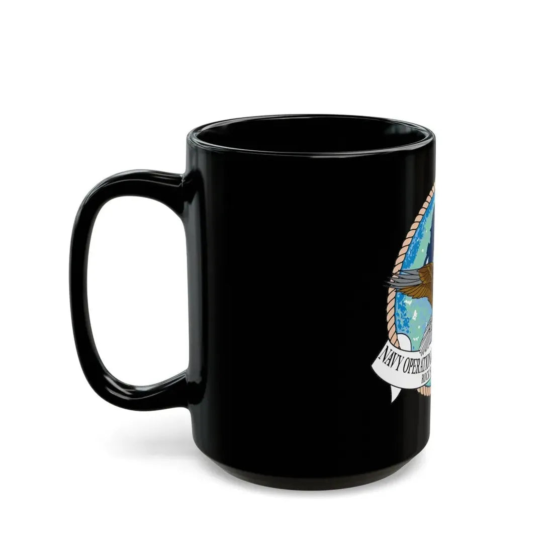NOSC Rock Island (U.S. Navy) Black Coffee Mug - Go Mug Yourself