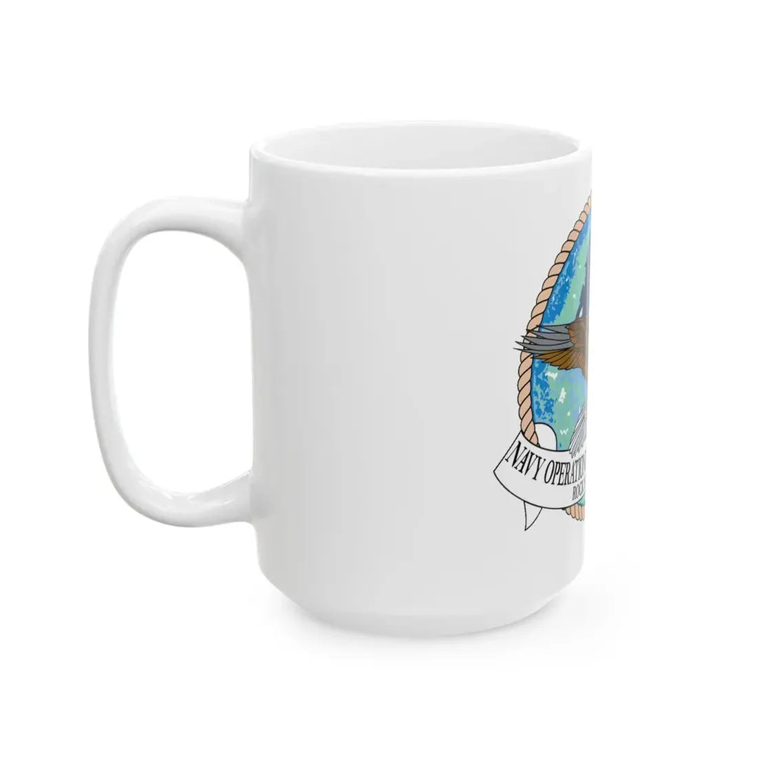 NOSC Rock Island (U.S. Navy) White Coffee Mug - Go Mug Yourself