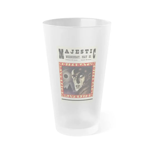 NOSFERATU 1921 Movie Poster - Frosted Pint Glass 16oz 16oz Frosted - Go Mug Yourself