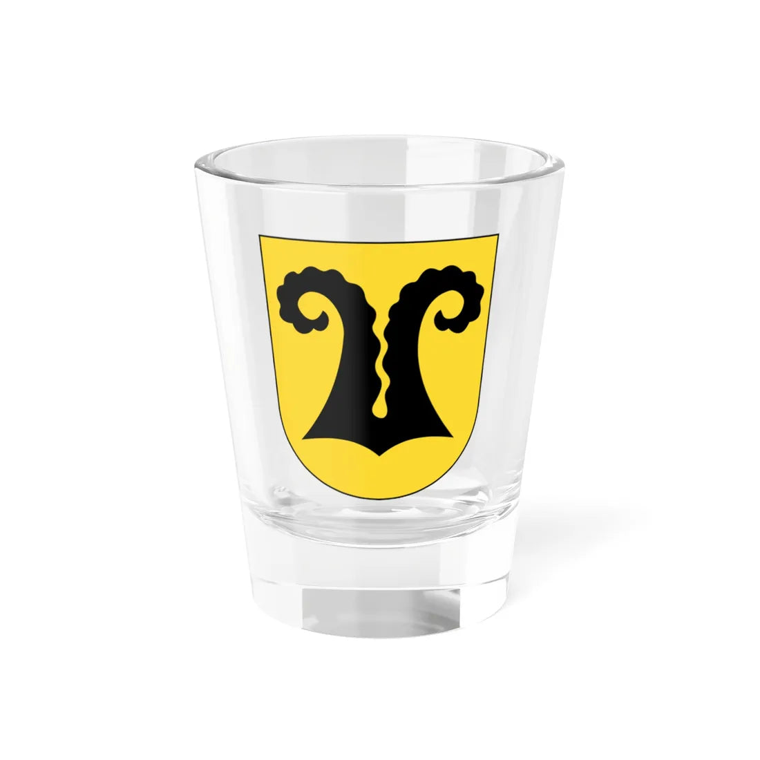 Nossikon coat of arms (Switzerland) (Coat of Arms) Shot Glass 1.5oz 1.5oz - Go Mug Yourself
