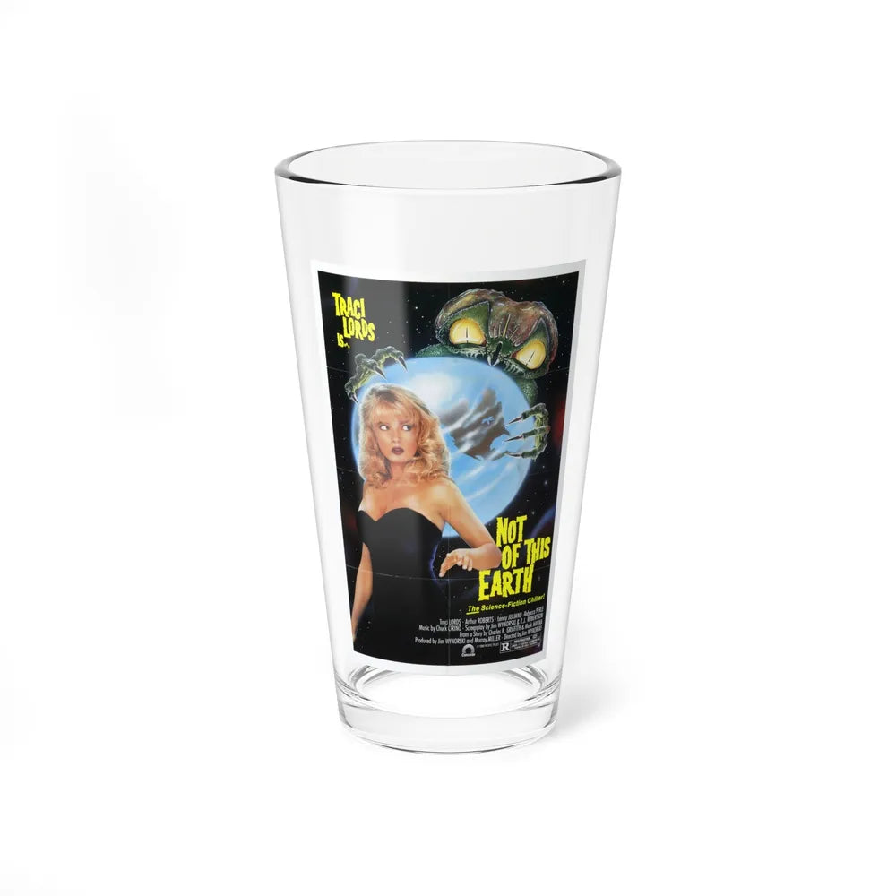 NOT OF THIS EARTH 1988 Movie Poster - Pint Glass 16oz-16oz-Go Mug Yourself