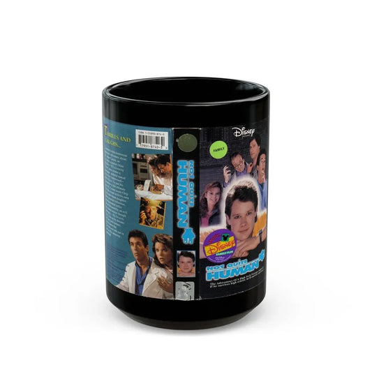 NOT QUITE HUMAN (VHS COVER) - Black Coffee Mug 15oz - Go Mug Yourself