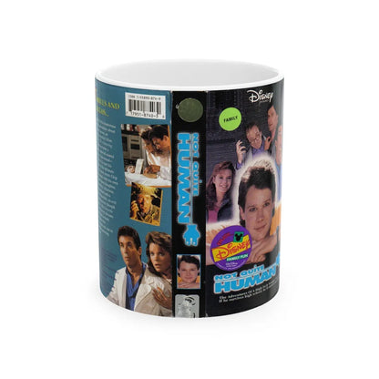 NOT QUITE HUMAN (VHS COVER) - White Coffee Mug-11oz-Go Mug Yourself