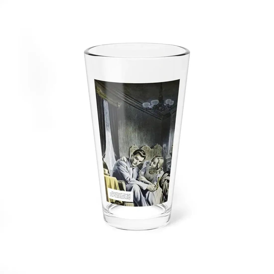 Not To Be Alone (Pt. 1-2), Redbook, February 1948 (Magazine Illustration) Pint Glass 16oz 16oz - Go Mug Yourself
