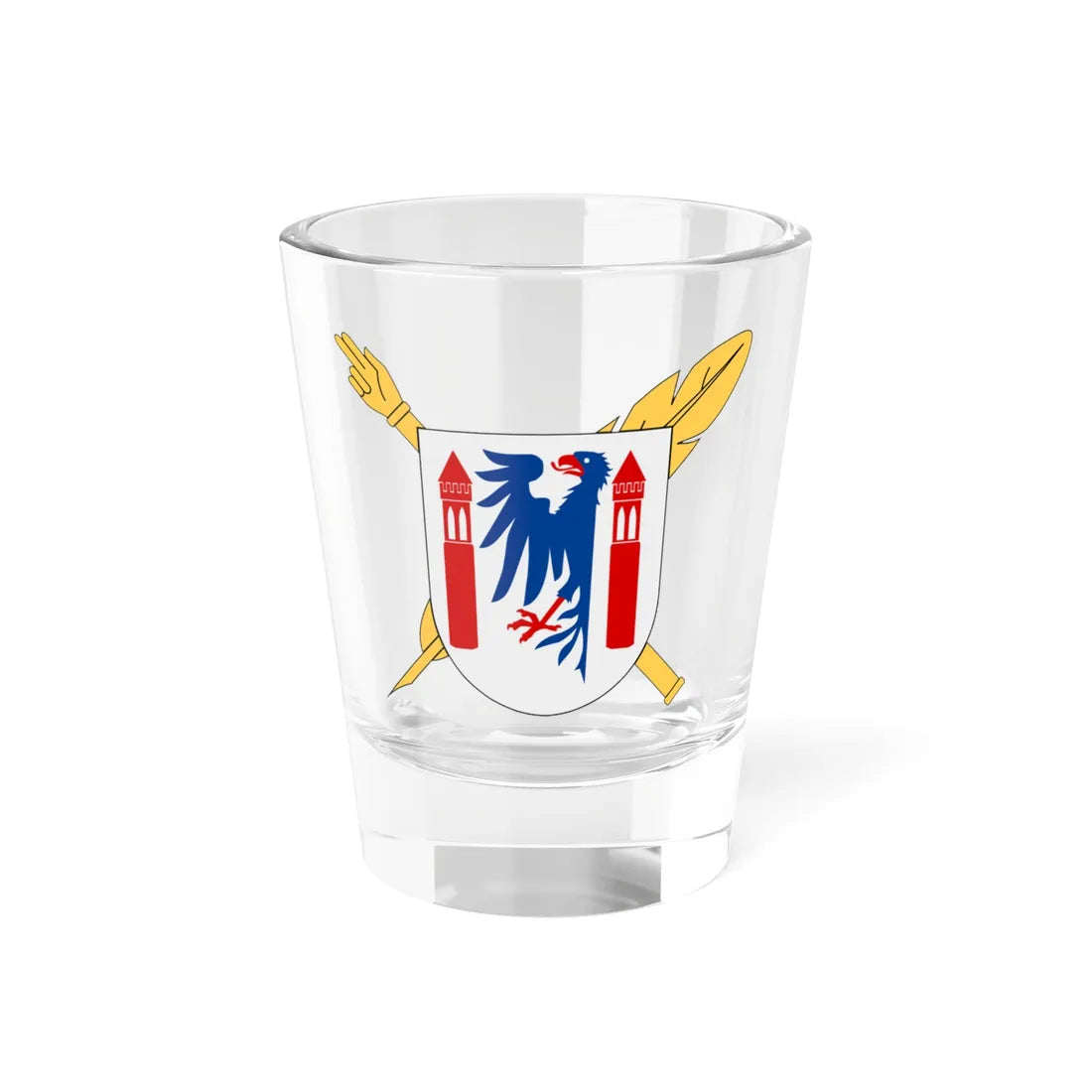 Notarius Publicus Karlstad vapen (Sweden) (Coat of Arms) Shot Glass 1.5oz 1.5oz - Go Mug Yourself