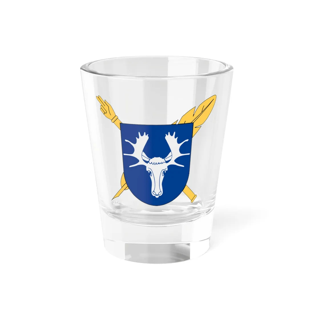 Notarius Publicus Östersund vapen (Sweden) (Coat of Arms) Shot Glass 1.5oz 1.5oz - Go Mug Yourself