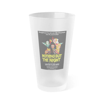 NOTHING BUT THE NIGHT 1973 Movie Poster - Frosted Pint Glass 16oz-16oz-Frosted-Go Mug Yourself